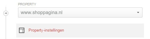 Google Analytics Property-instellingen
