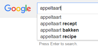 Google Gerelateerde zoekopdrachten